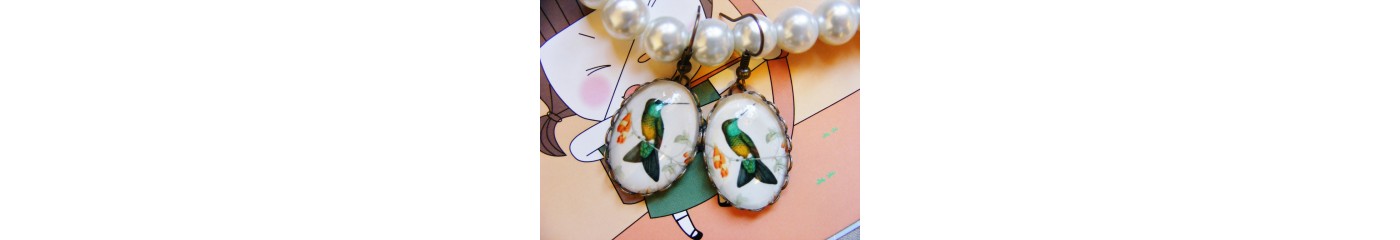 Kolczyki Ptaki Vintage