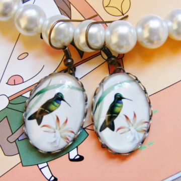 Kolczyki Ptaki Iolaema Schreibersi