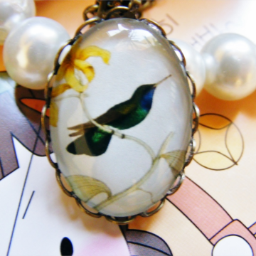 Wisiorek Ptak Eucephala Subcaerulea