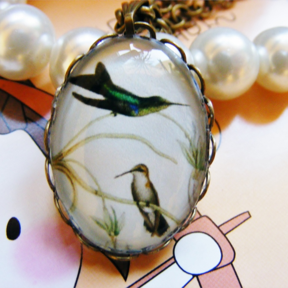 Wisiorek Ptak Thalurania Hypochlora