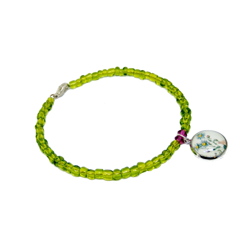 Bransoletka - Kwiat Aster gawędka