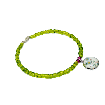 Bransoletka - Kwiat Aster gawędka