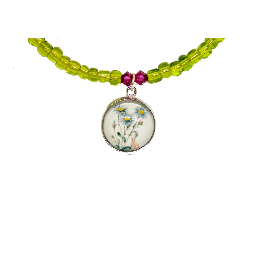 Bransoletka - Kwiat Aster gawędka