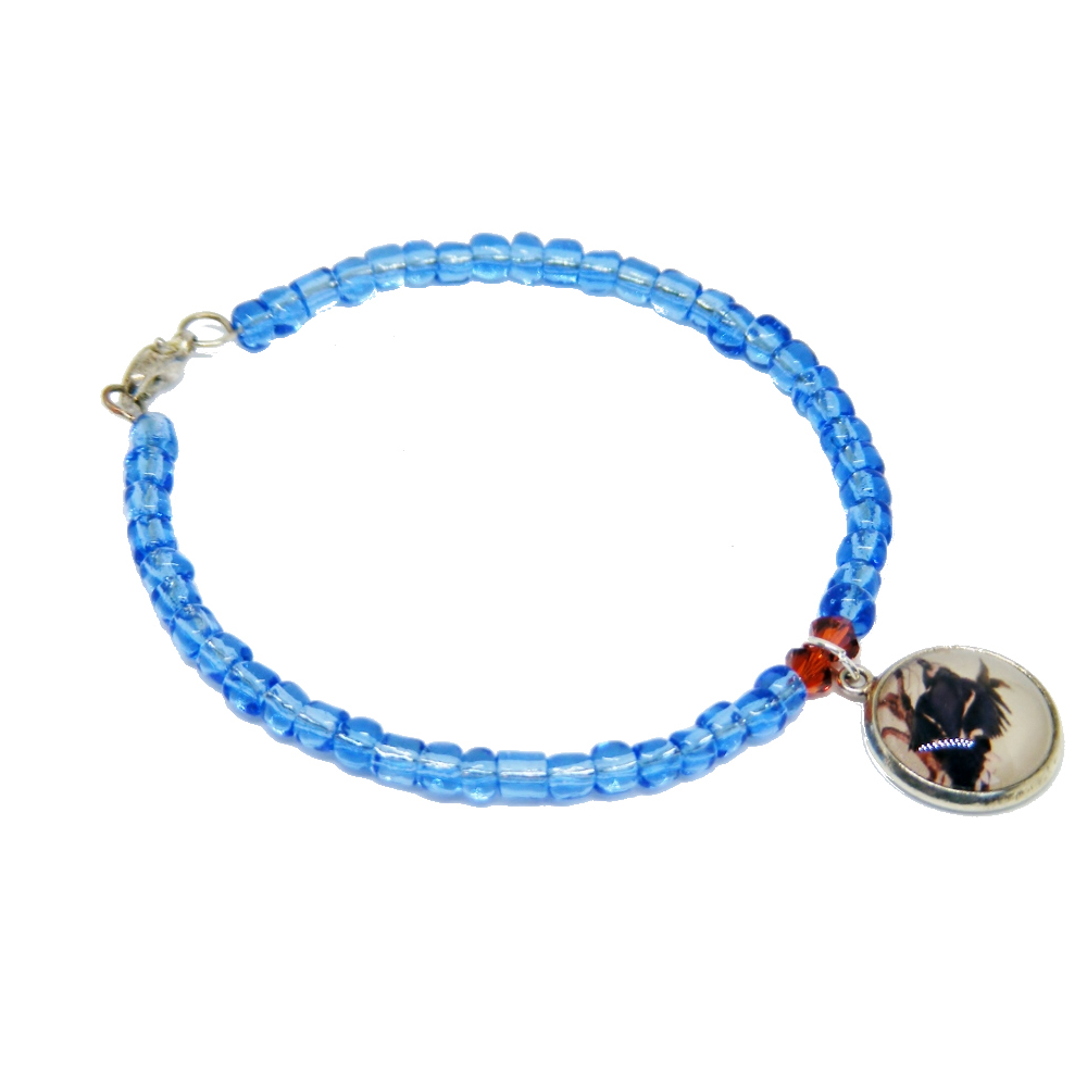 Bransoletka - Ptak Modrosójka błękitna