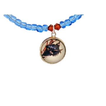 Bransoletka - Ptak Modrosójka błękitna