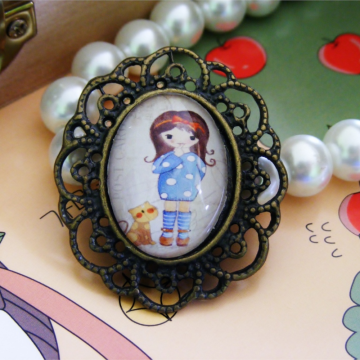 Broszka Zosia I – subtelna i dziewczęca ozdoba z bajkowym akcentem