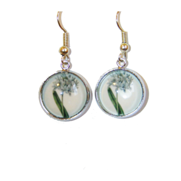 Kolczyki Agapant afrykański – romantyczny vintage z nutą botaniki