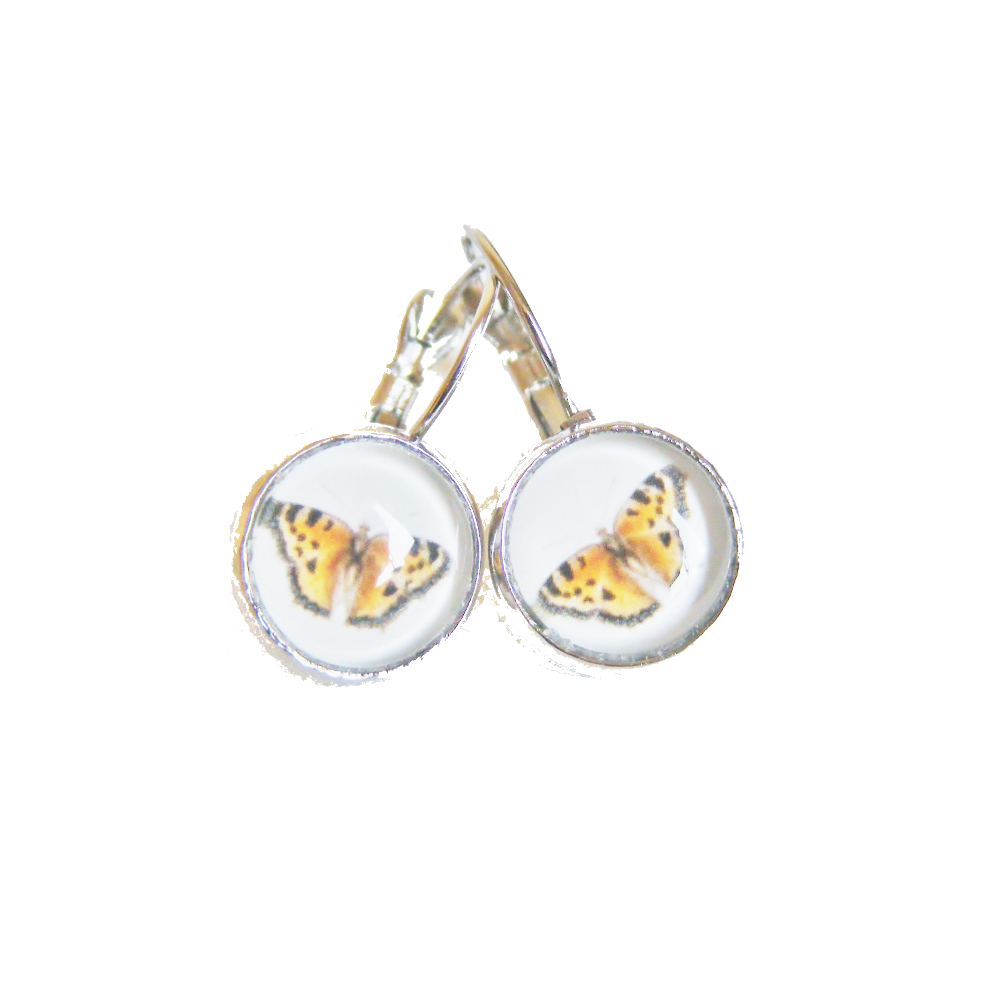 Kolczyki Motyl II – Rusałka Wierzbowiec – delikatność przyrody w stylu vintage