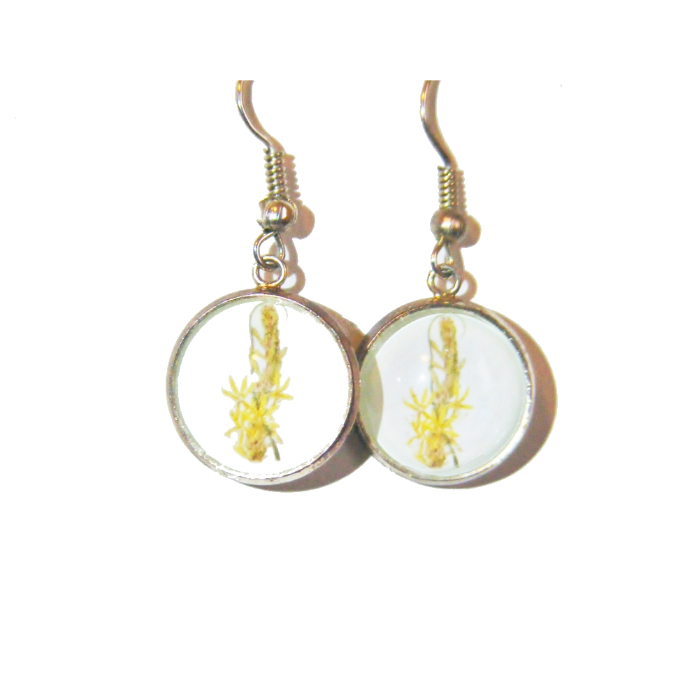 Kolczyki Złotogłów żółty – vintage'owa elegancja inspirowana florą