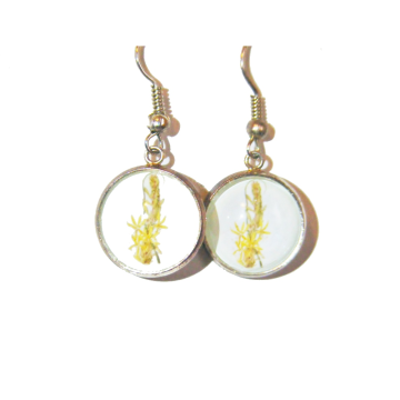 Kolczyki Złotogłów żółty – vintage'owa elegancja inspirowana florą