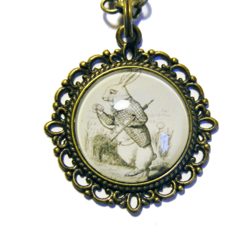 Wisiorek Alicja w Krainie Czarów I – Stary Brąz