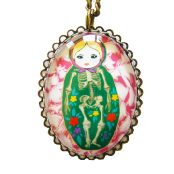 Zawieszka Steampunkowa Matrioszka III – tradycja w gotyckim wydaniu