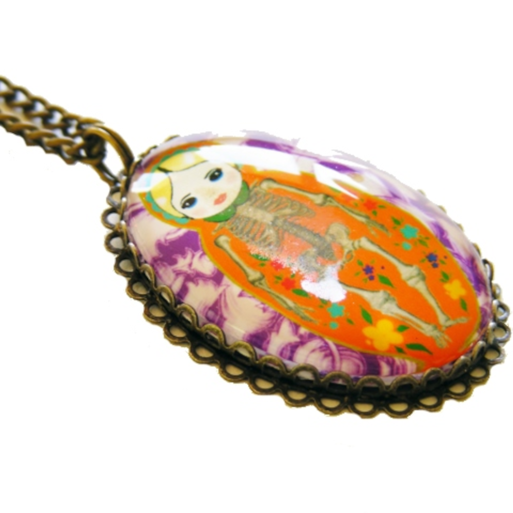 Zawieszka Steampunkowa Matrioszka VI - niezwykła ozdoba z charakterem