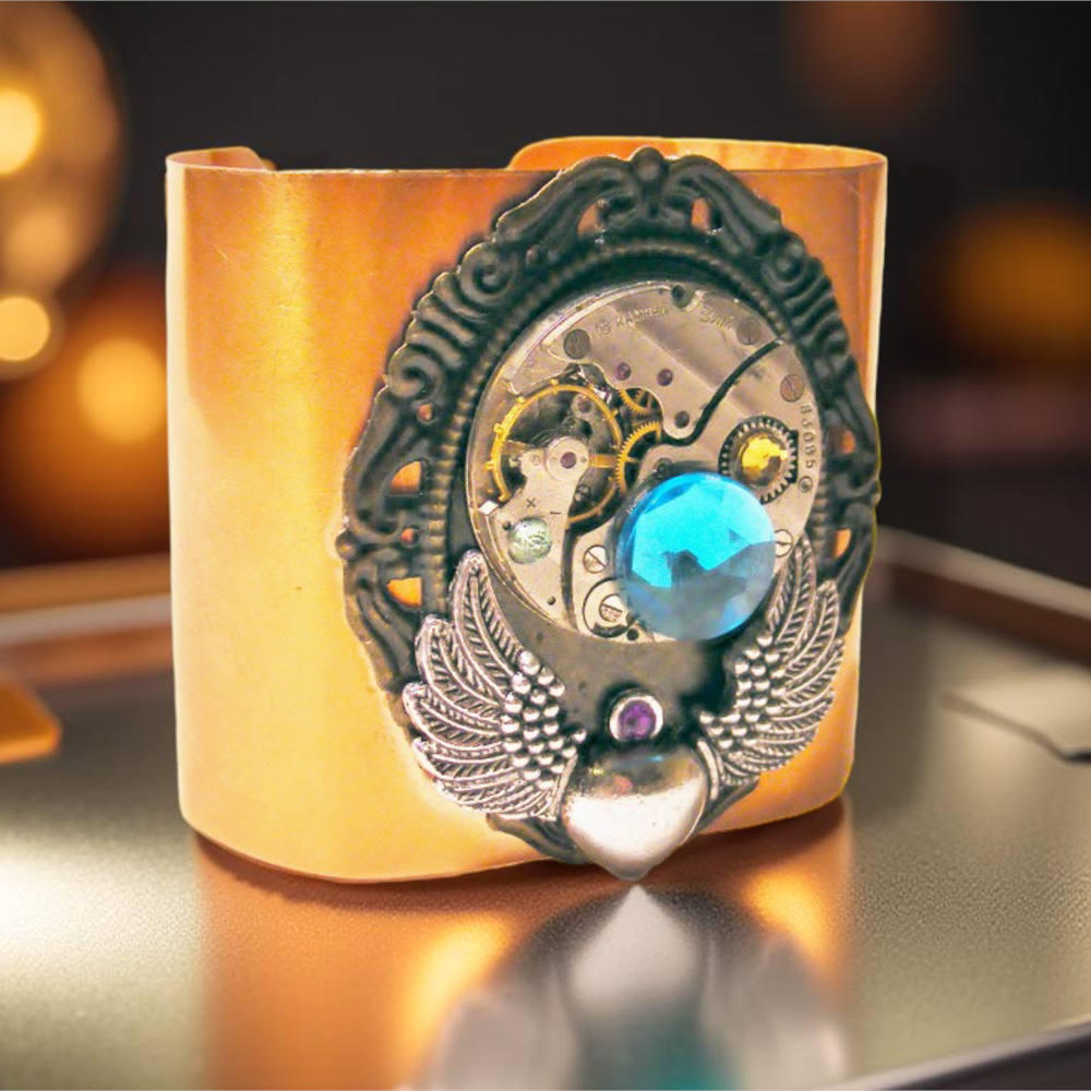 Bransoletka Steampunk Miedź III