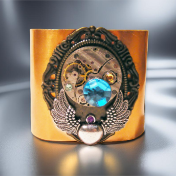 Bransoletka Steampunk Miedź III