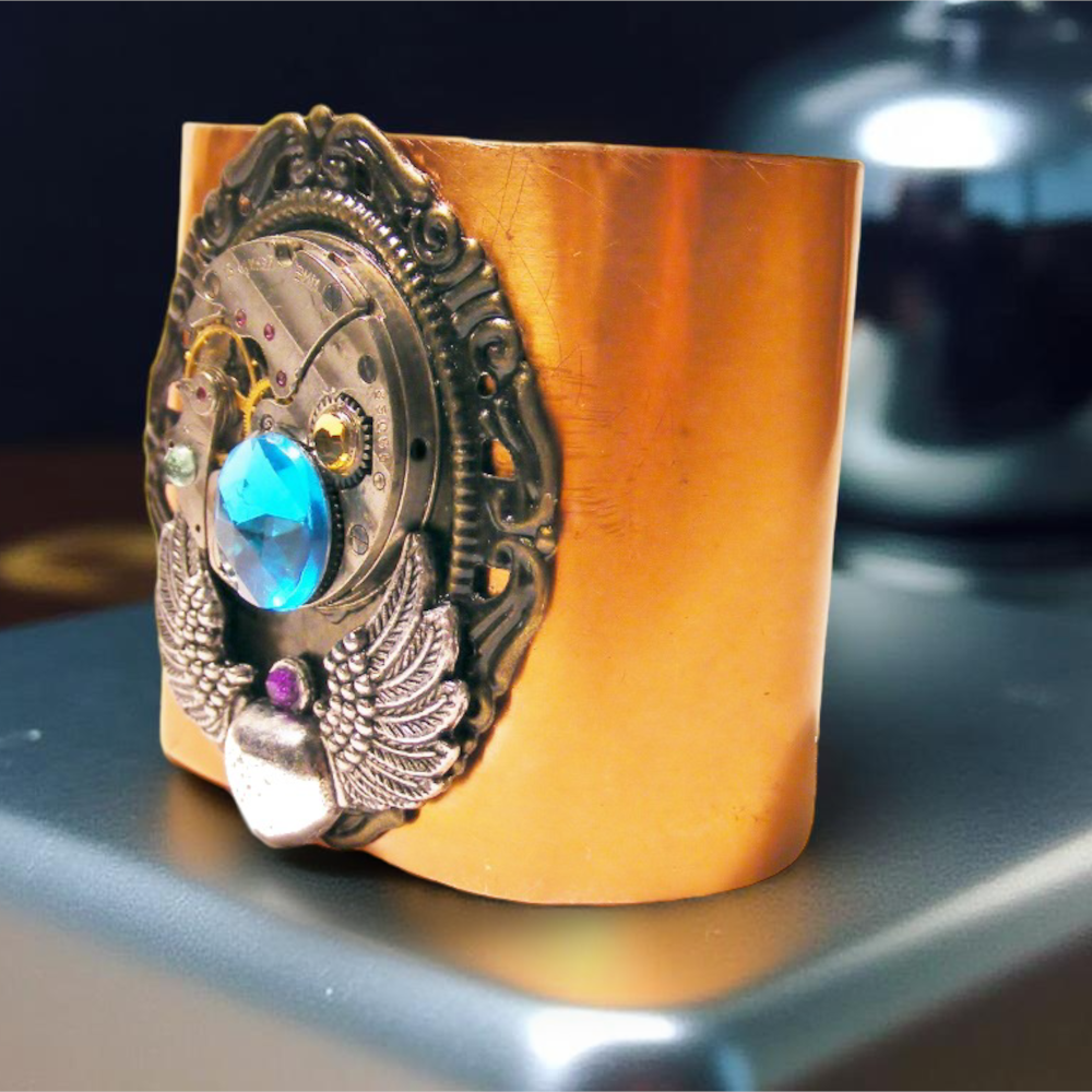 Bransoletka Steampunk Miedź III