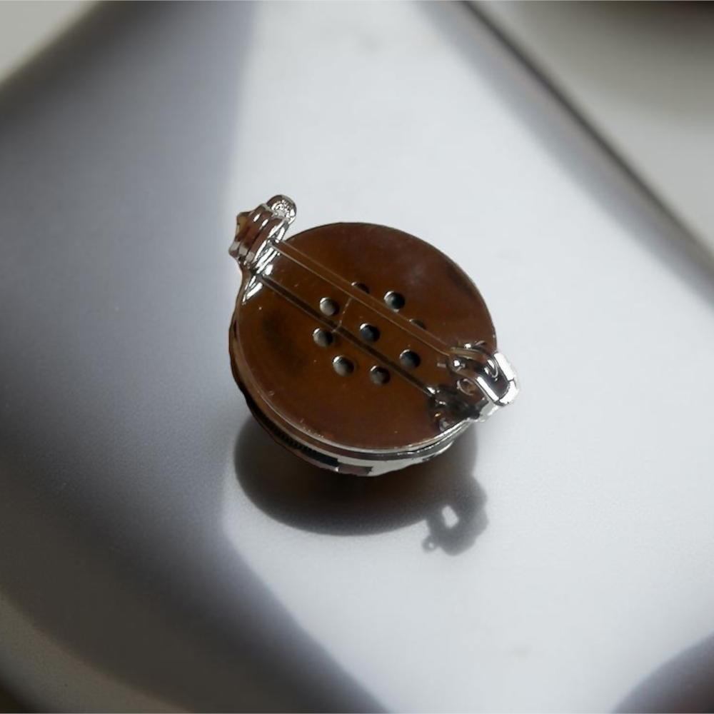 Steampunk Brooch with Watch Mechanism