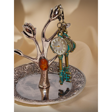 Kolczyki Steampunkowe Klucze – Tarcza Zegarka II