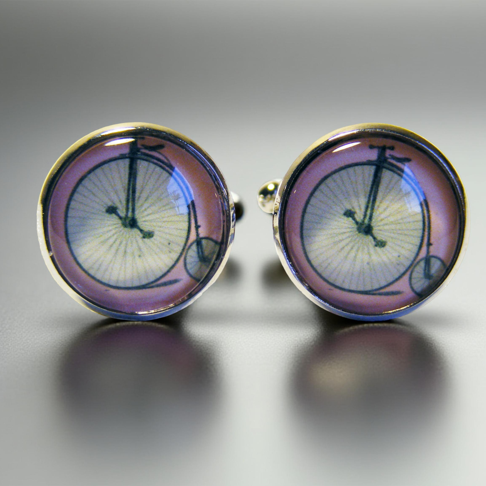 Steampunk Cufflinks - Penny-Farthing I