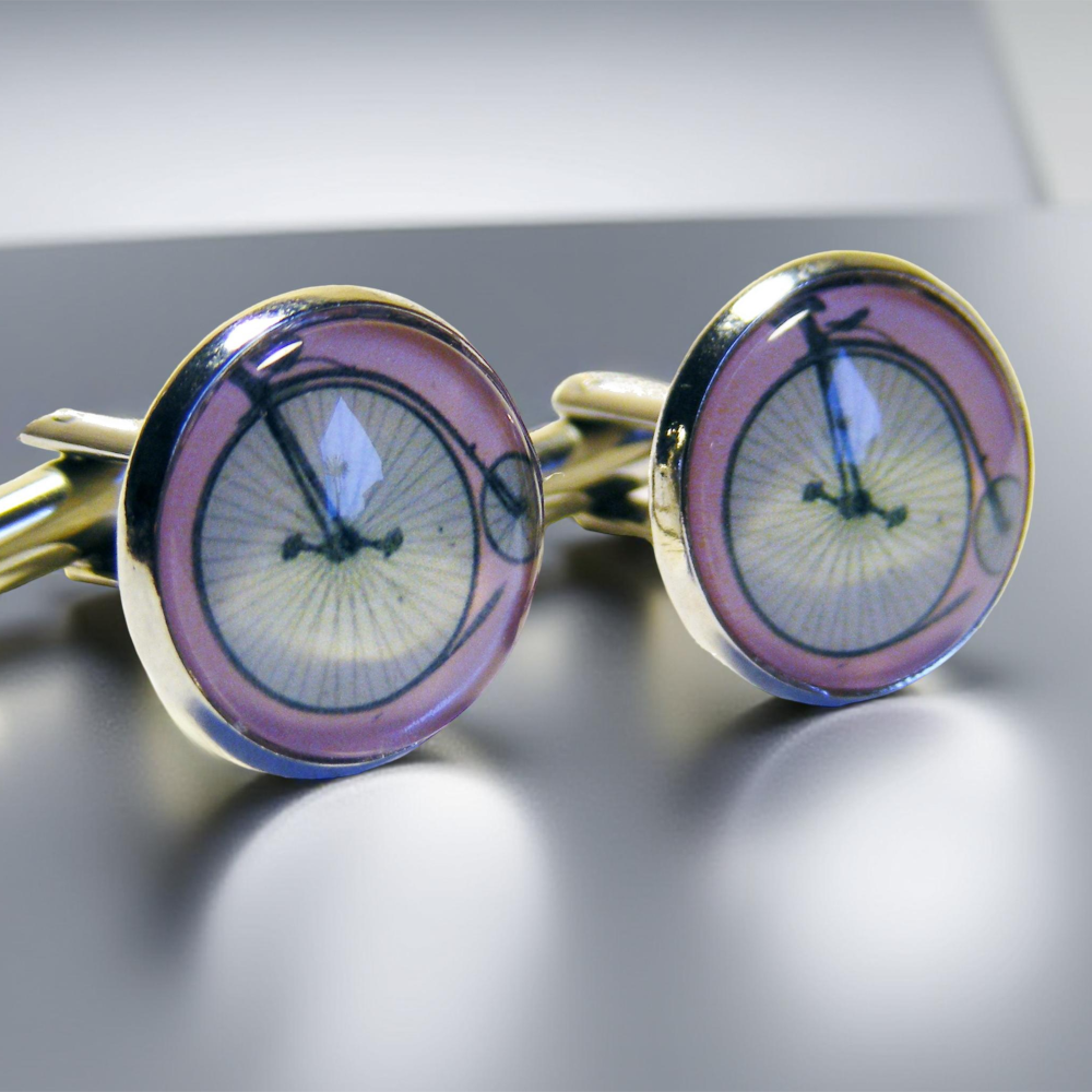 Steampunk Cufflinks - Penny-Farthing I
