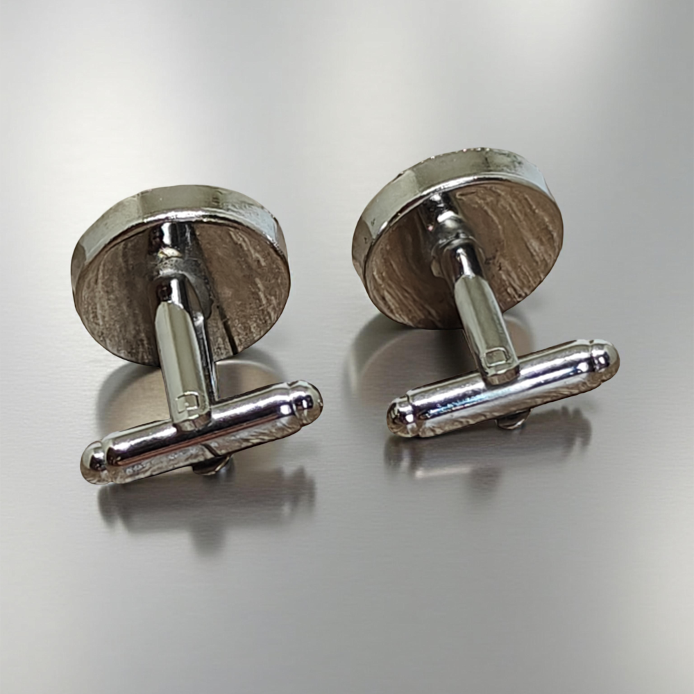 Spinki do mankietów steampunk – Julius Verne "A Drama In The Air"