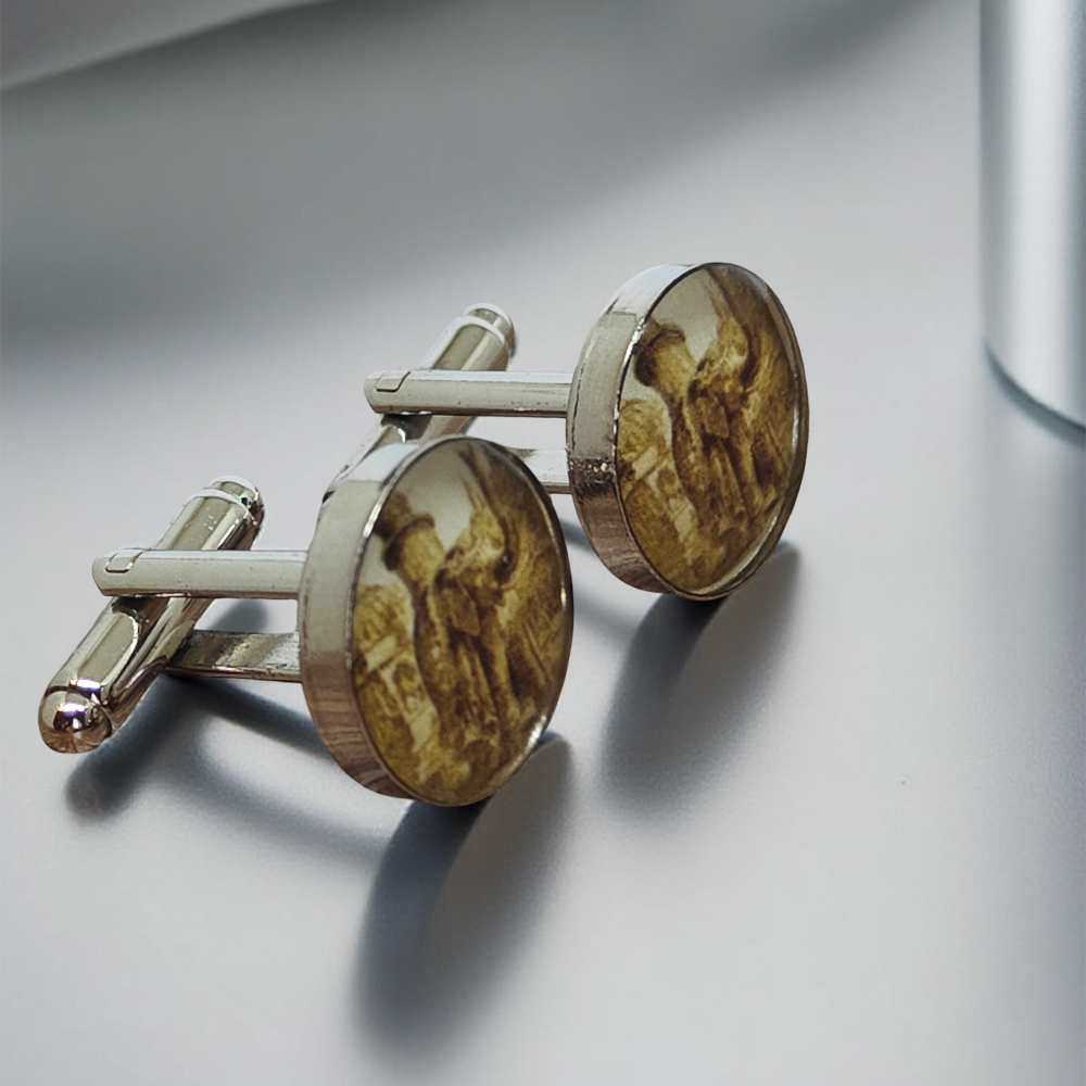 Steampunkowe spinki do mankietów – The Steam House