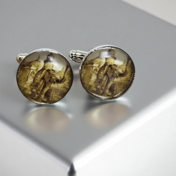 Steampunkowe spinki do mankietów – The Steam House