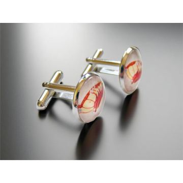 Steampunkowe spinki do mankietów – Zeppelin