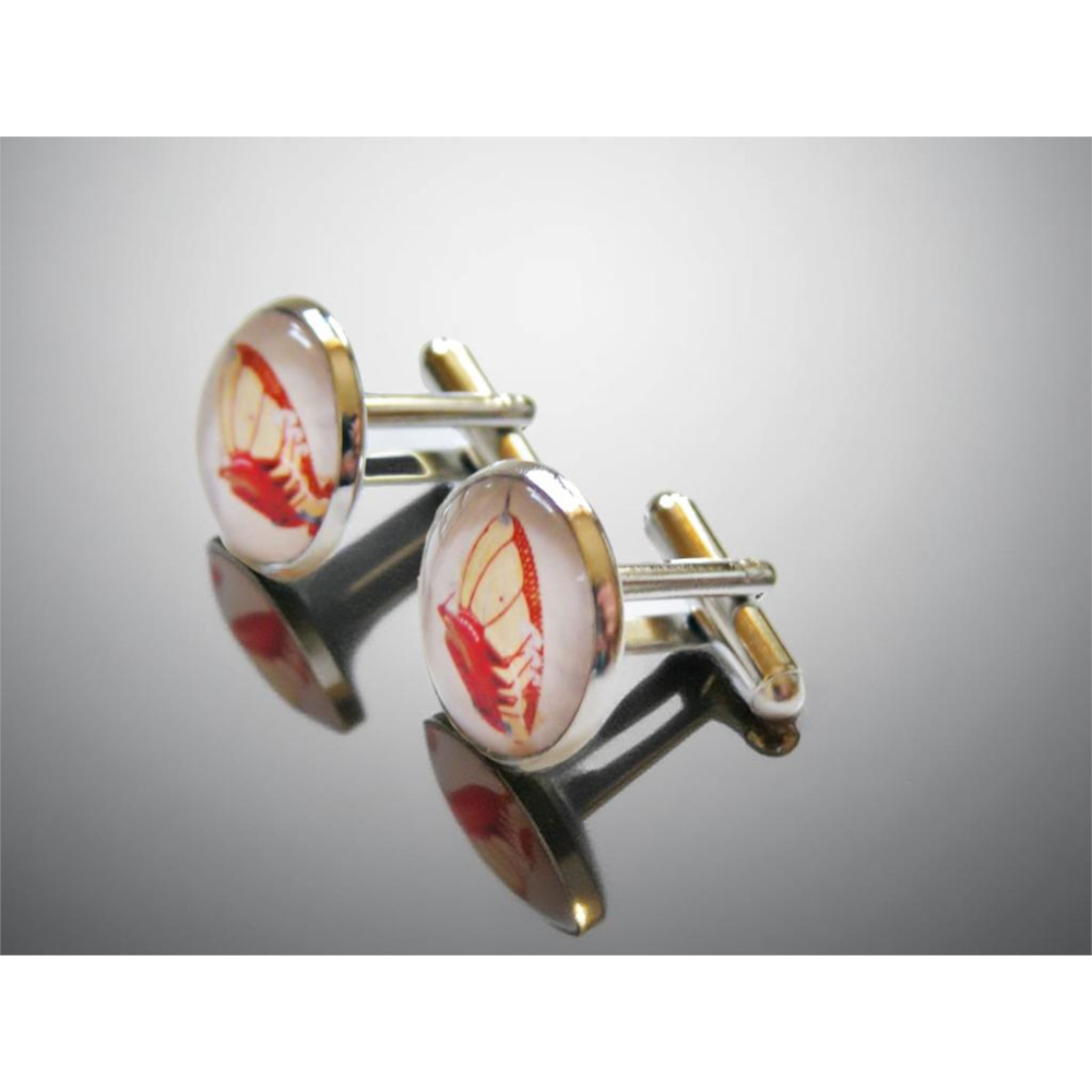 Steampunkowe spinki do mankietów – Zeppelin