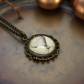 Wisiorek Steampunk z Grafiką - Balon I