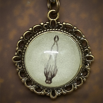 Wisiorek Steampunk z Grafiką – Kałamarnica II