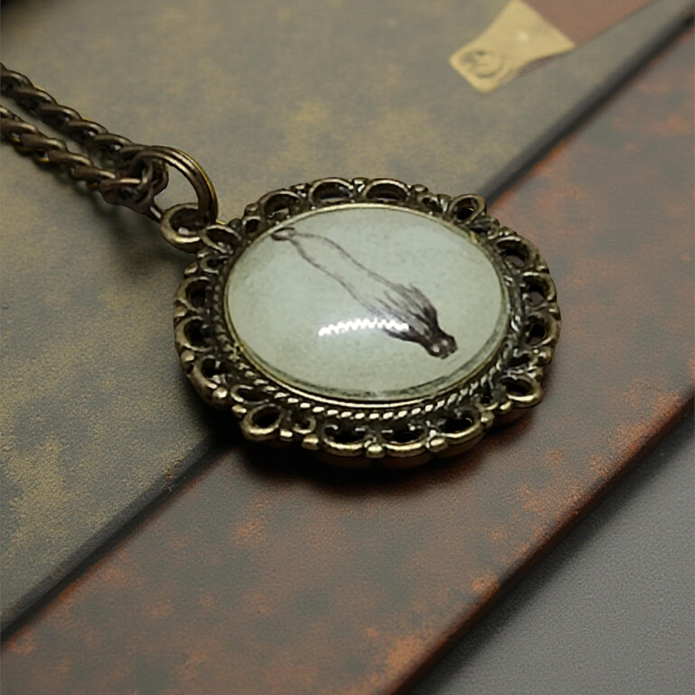 Wisiorek Steampunk z Grafiką – Kałamarnica II