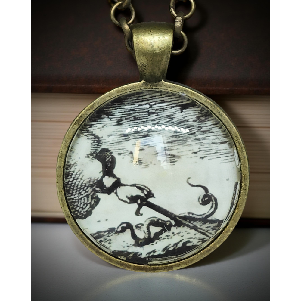 Wisiorek z grafiką – Emblemat „DUM SPIRO, SPERO”