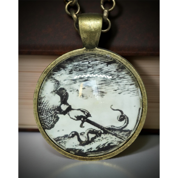 Wisiorek z grafiką – Emblemat „DUM SPIRO, SPERO”