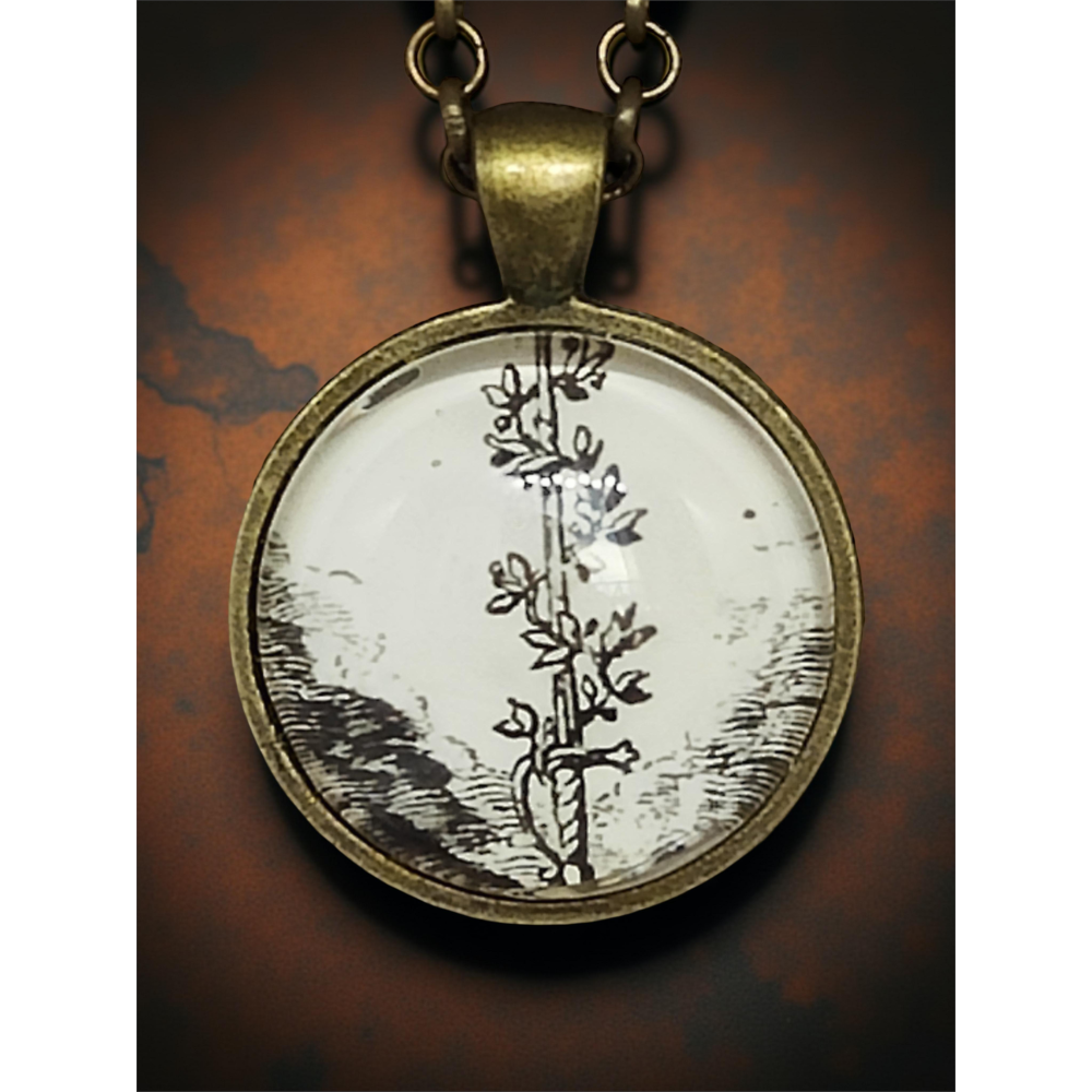 Wisiorek z grafiką – Emblemat „UTROQUE CLARESCERE PULCRUM”