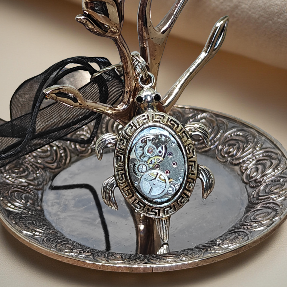 Wisiorek Steampunkowy „Mechaniczny Żółw”