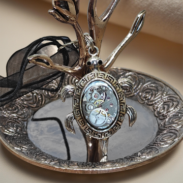 Wisiorek Steampunkowy „Mechaniczny Żółw”