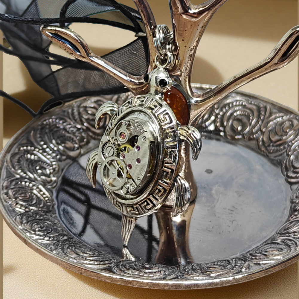 Wisiorek Steampunkowy „Mechaniczny Żółw”