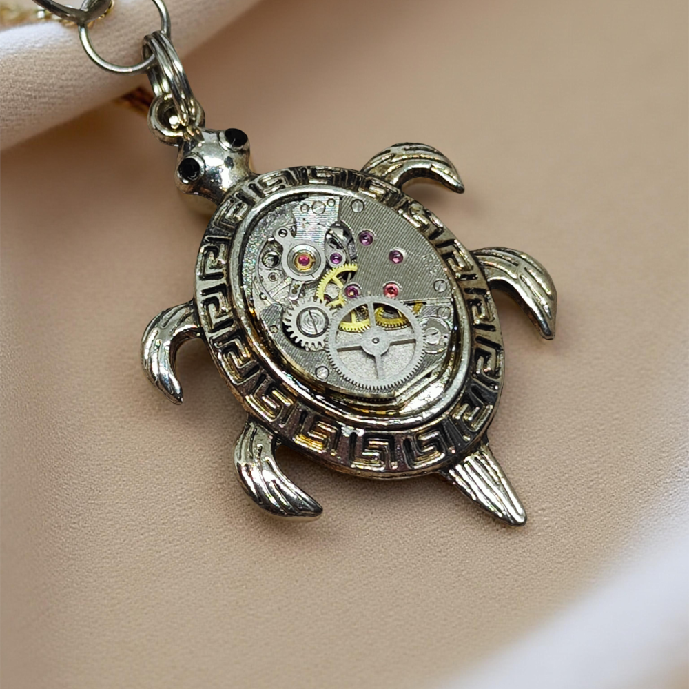 Wisiorek Steampunkowy „Mechaniczny Żółw”