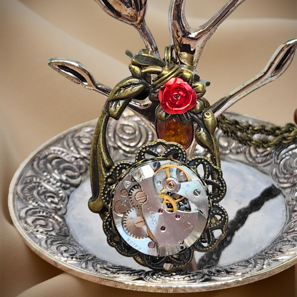 Wisiorek Steampunkowy „Flower”