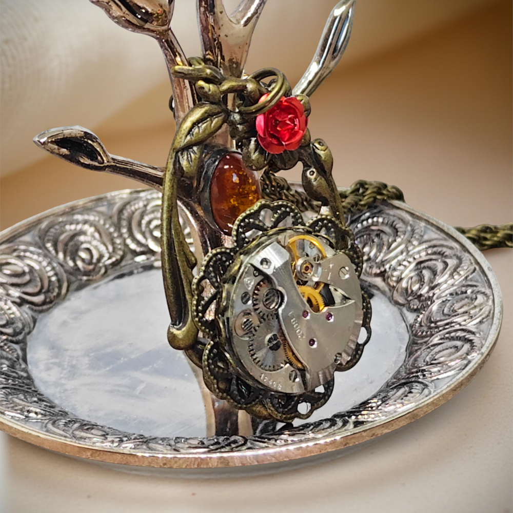 Wisiorek Steampunkowy „Flower”