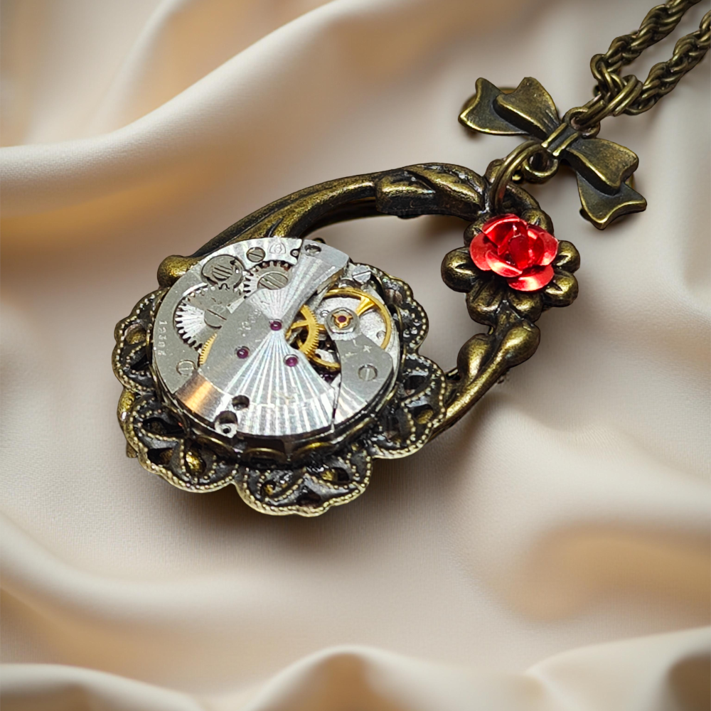 Wisiorek Steampunkowy „Flower”