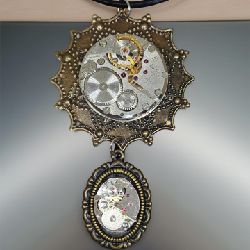 Wisiorek Steampunkowy Gwiazda i Łezka