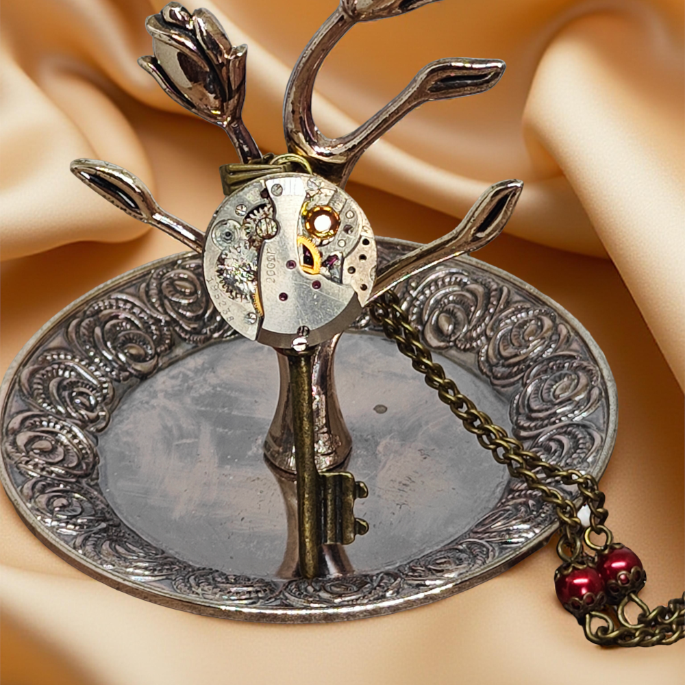 Wisiorek Steampunk Klucz-Mechanizm