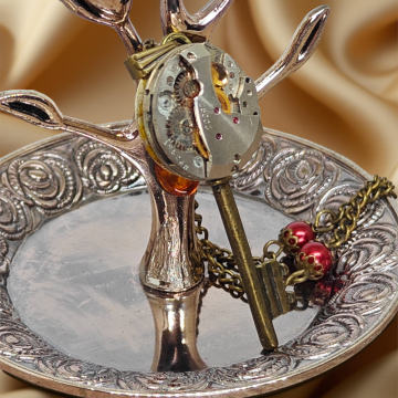 Wisiorek Steampunk Klucz-Mechanizm