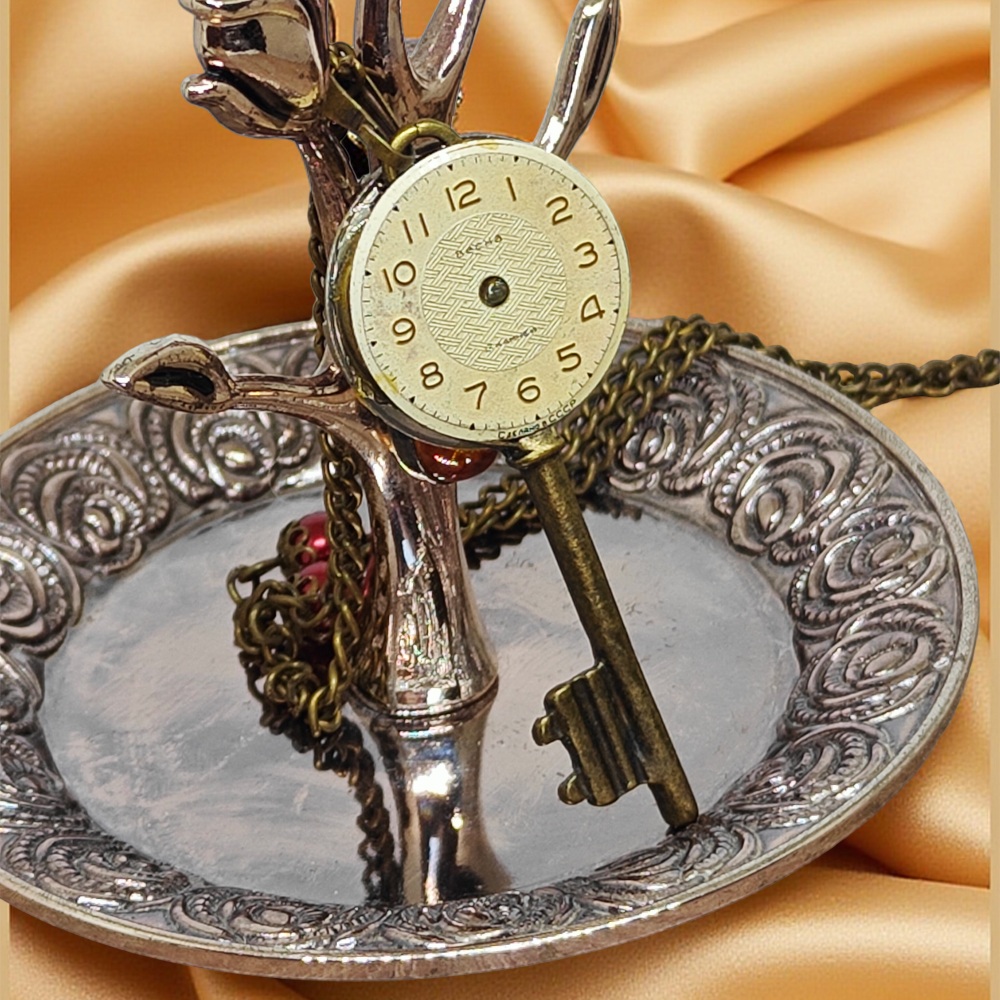 Wisiorek Steampunk Klucz-Mechanizm