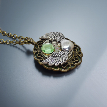 Wisiorek Steampunkowy Mechaniczne Skrzydła