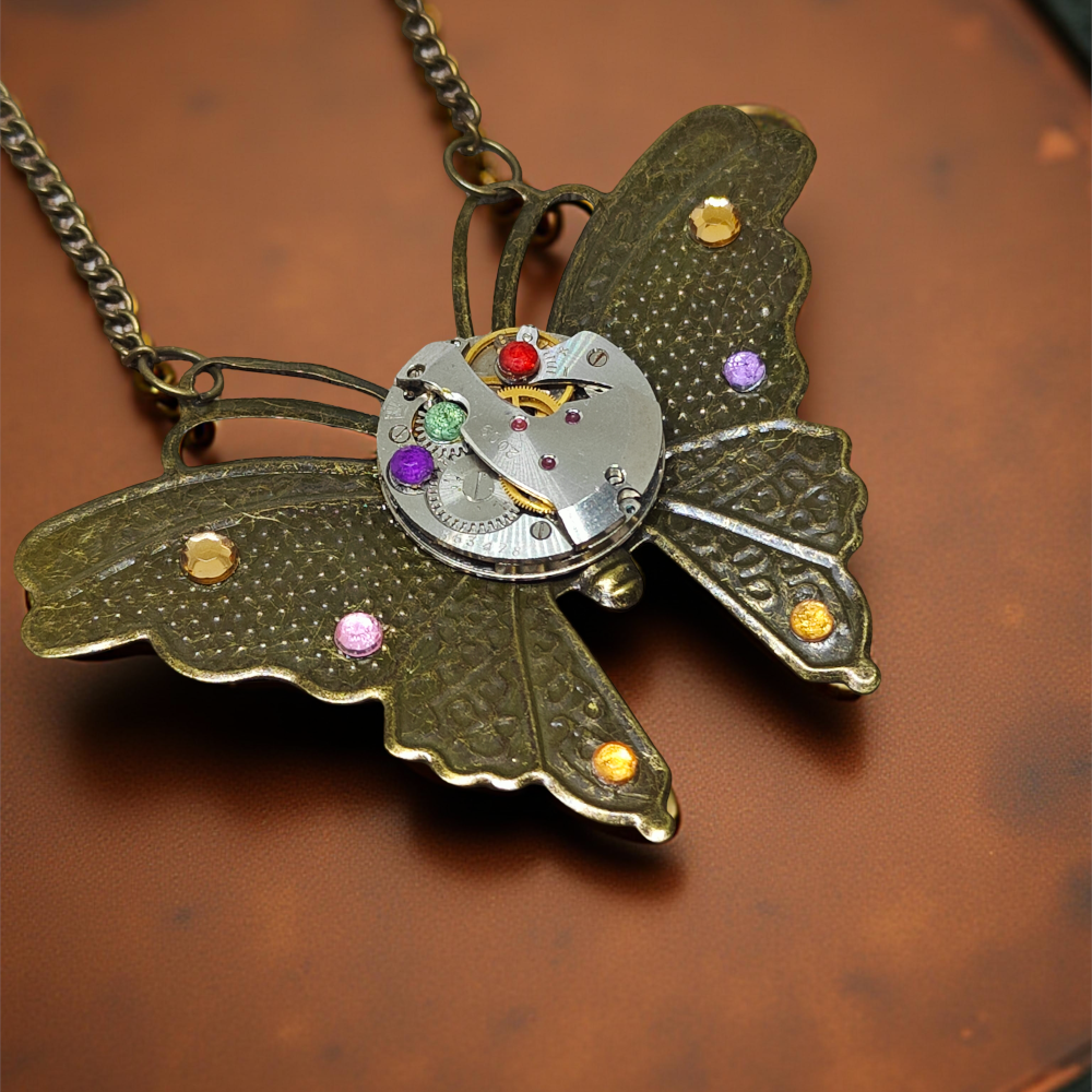 Wisiorek Steampunkowy Motyl I