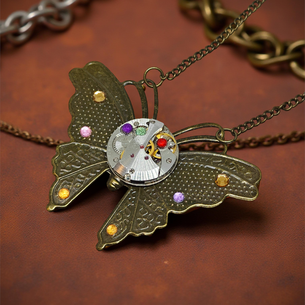 Wisiorek Steampunkowy Motyl I