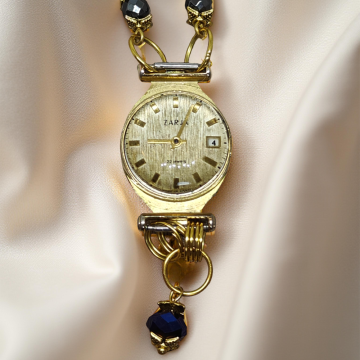 Wisiorek Steampunkowy z Koperty Zegarka i Mechanizmu